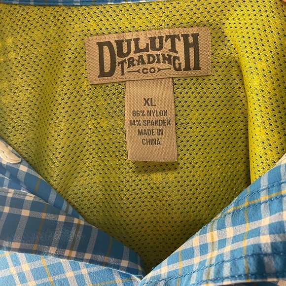 Duluth Trading Co Button Up XL Blue - Picture 3 of 4